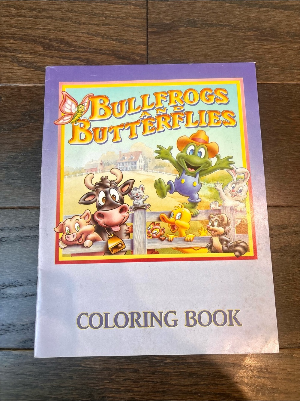 Vtg 1986 Candle Agapeland Bullfrogs & Butterflies Unused Christian Coloring Book